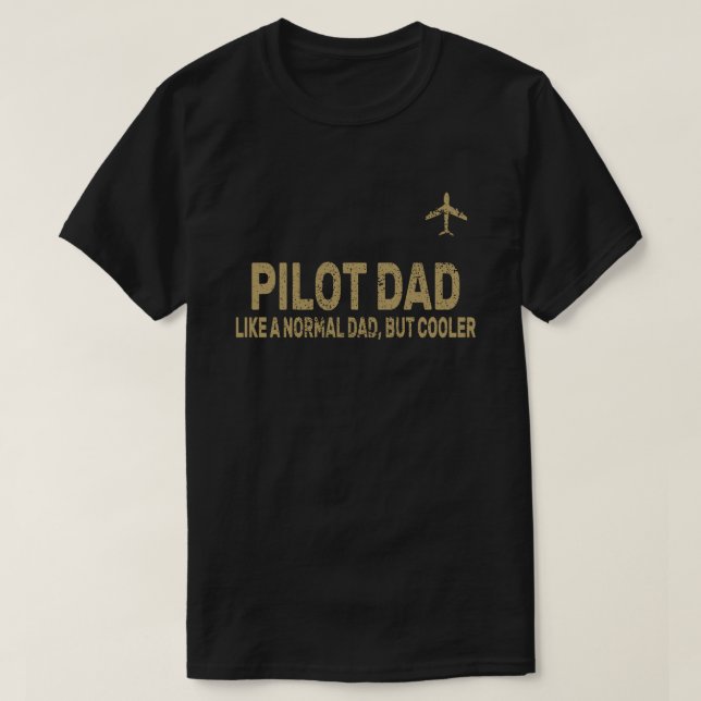 T-shirt Drôle L'Art Pilote Pour Papa Pilote Avion Avion (Design devant)