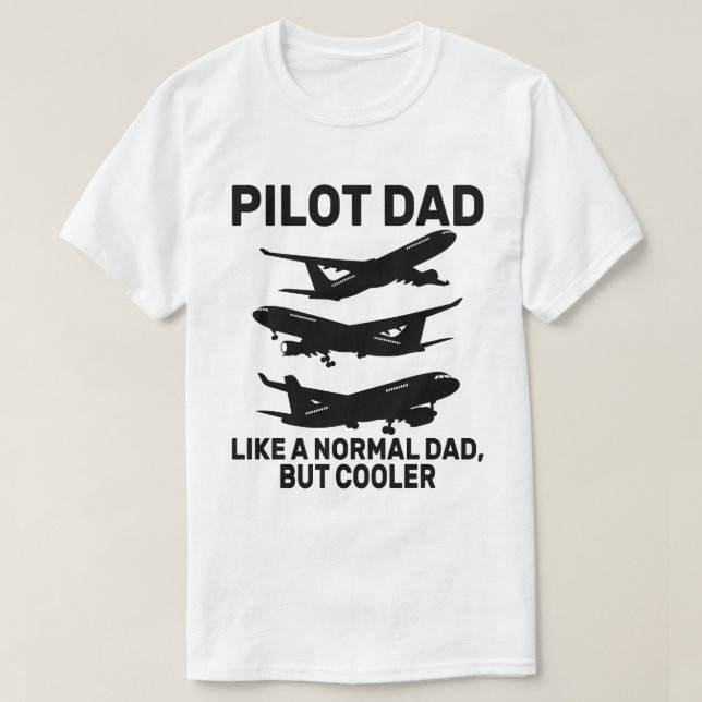 T-shirt Drôle L'Art Pilote Pour Papa Pilote Avion Avion (Design devant)