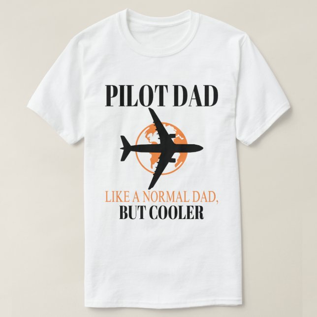 T-shirt Drôle L'Art Pilote Pour Papa Pilote Avion Avion (Design devant)