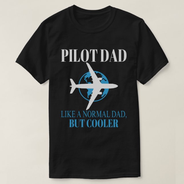 T-shirt Drôle L'Art Pilote Pour Papa Pilote Avion Avion (Design devant)
