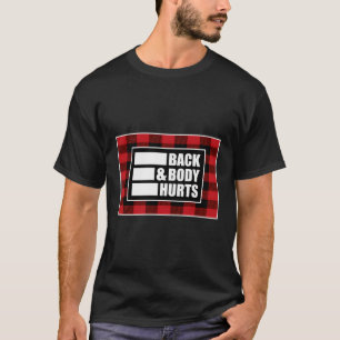 T-shirt Drôle Le Corps Dos Blesse L'Exercice De Citation G