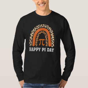 T-shirt Drôle Leopard arc-en-ciel Joyeux Pi Jour Enseignan