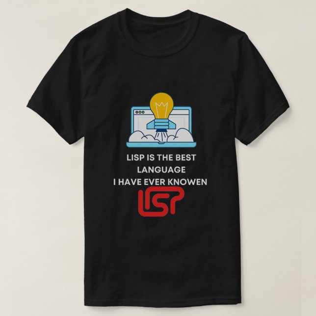 T-shirt Drôle LISP Utilisateurs Développeur Cadeau JAVA ES (Design devant)