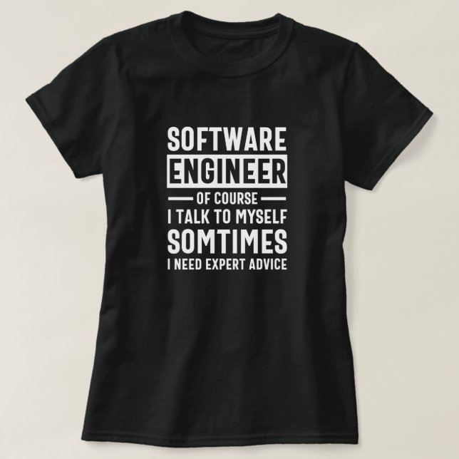 T-shirt Drôle logiciel de programmation ingénieur cadeau (Design devant)