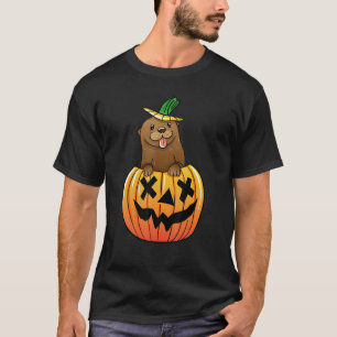 T-shirt Drôle Louter de mer Halloween Illustration Otters