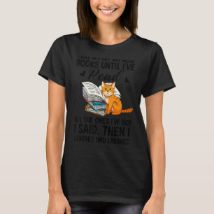 T-shirt Drôle Lover Livre Je N'Achèterai Plus Amour Chat