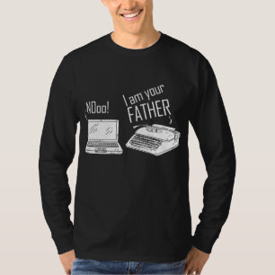 T-shirt Drôle Machine à écrire Je suis votre père