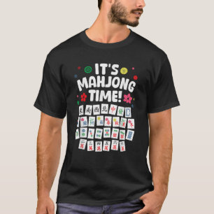T-shirt Drôle Mahjong Design Pour Hommes Femmes Mah Jongg 