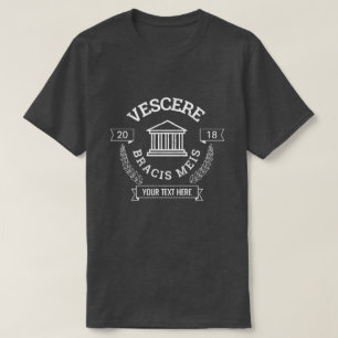 T-shirt Drôle Manger Mes Shorts Latin Crest Personnalisé