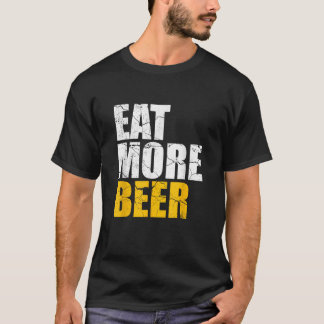 T-shirt Drôle Manger Plus De Bière Alcool Boisson Artisana