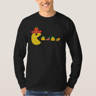 T-shirt Drôle Manger Taco Chili Food Cinco De Mayo Mexicai