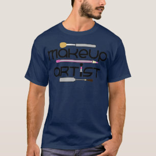 T-shirt Drôle Maquillage Artiste Cadeau Femmes Filles Amo