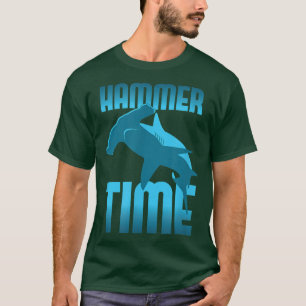 T-shirt Drôle, marteau Heure requin marteau