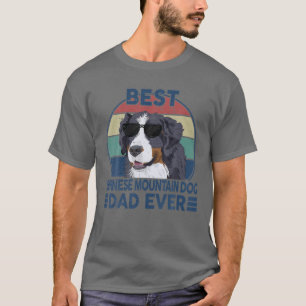 T-shirt Drôle Meilleur Bernese Mountain Dog Papa Jamais Po