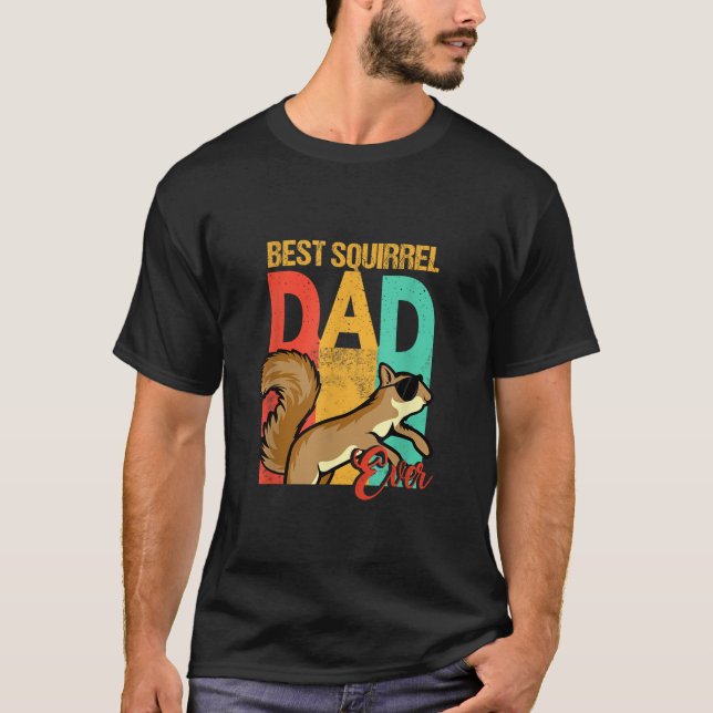 T-shirt Drôle meilleur écureuil papa jamais écureuil papa (Devant)