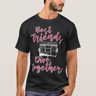 T-shirt Drôle meilleurs amis plonger ensemble Dumpster Plo
