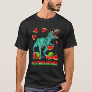 T-shirt Drôle Melonsaurus Watermelon Dinosaur T Rex Été