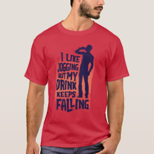 T-shirt Drôle Mens Love Beer Jogging Fitness Vêtements gra