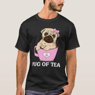 T-shirt Drôle mignon Carlin Amoureux des chiens chien race