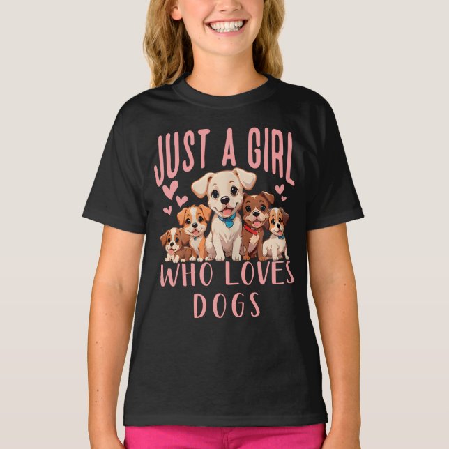 T-shirt Drôle mignon Chien Chien Puppy Amoureux Juste Une  (Devant)