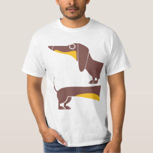 T-shirt Drôle mignon dachshund pour parent chien long