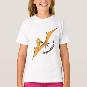 T-shirt Drôle mignon dessin animé de pterodactyle volant o