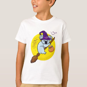 T-shirt Drôle mignon Halloween Koala Oear Witch Cadeau Pou