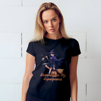 T-shirt Drôle & Mignonne sorcière femmes Halloween
