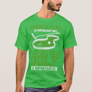 T-shirt Drôle Miniature Crazy Golf Player