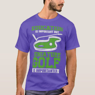 T-shirt Drôle Miniature Crazy Golf Player Cadeau