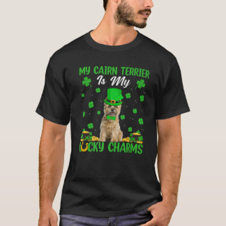 T-shirt Drôle Mon Cairn Terrier Est Mes Charmants Lucky St