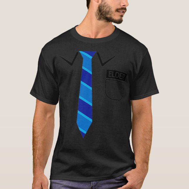 T-shirt Drôle Mormon LDS costume missionnaire (Devant)