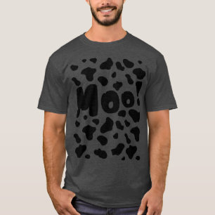 T-shirt Drôle motif moo vache pour le costume d'halloween