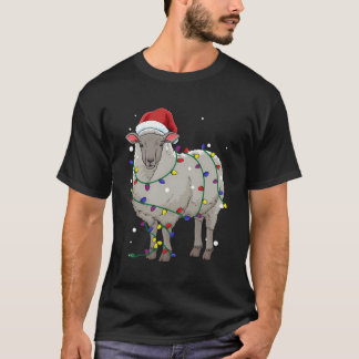 T-shirt Drôle Mouton Noël Noël Père Noël Cadeau