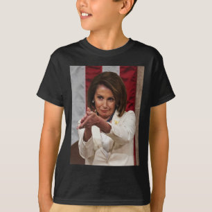 T-shirt Drôle Nancy Pelosi Clap Back Anti Trump meme Tee