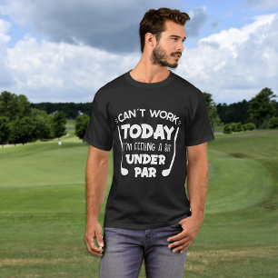 T-shirt Drôle ne peut pas travailler l'impression d'être à