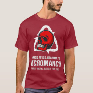 T-shirt Drôle Necromancy Gamer D20 Dice Dungeon Dragons