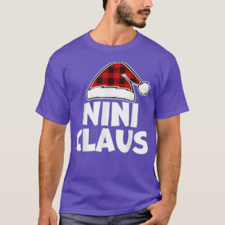 T-shirt Drôle Nini Claus NoëlPajamas Père Noël Don541 