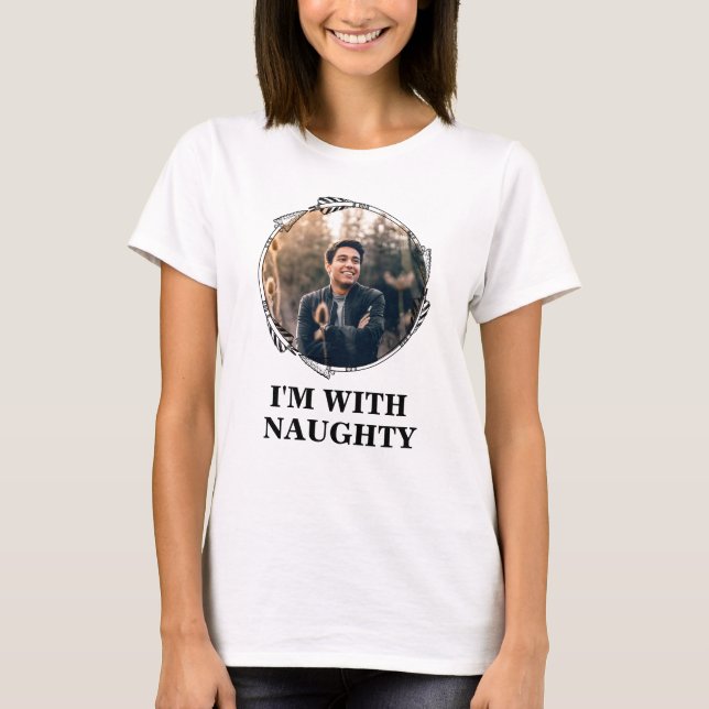 T-shirt Drôle Noël assorti couple coquin belle photo (Devant)