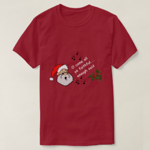 T-shirt Drôle Noël Gay O Venez Tous Vos Fidèles LGBTQ