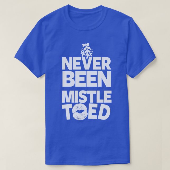 T-shirt Drôle Noël Noël Noël Noël Mistletoe Kissing Origin (Design devant)