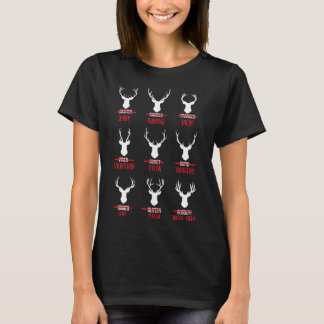 T-shirt Drôle Noël Père Noël Reindeer List Pyjamas pour De