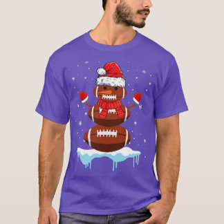 T-shirt Drôle Noël Père Noël Snowman