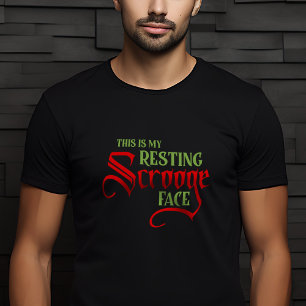T-shirt Drôle Noël Repose visage Scrooge