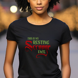T-shirt Drôle Noël Repose visage Scrooge