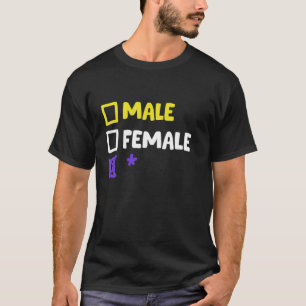 T-shirt Drôle Non binaire Et Transgenre