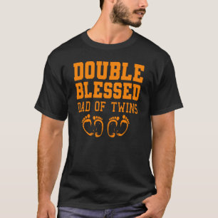 T-shirt Drôle Nouveau Papa De Jumeaux Pour Hommes Père Fai