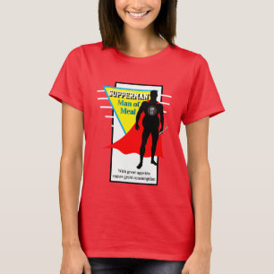 T-shirt Drôle Novelty Graphic SUPPERMAN DE REPAS