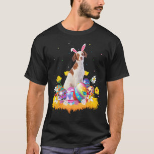 T-shirt Drôle Oeuf de Pâques Bretagne Espagnol Chien Pâque