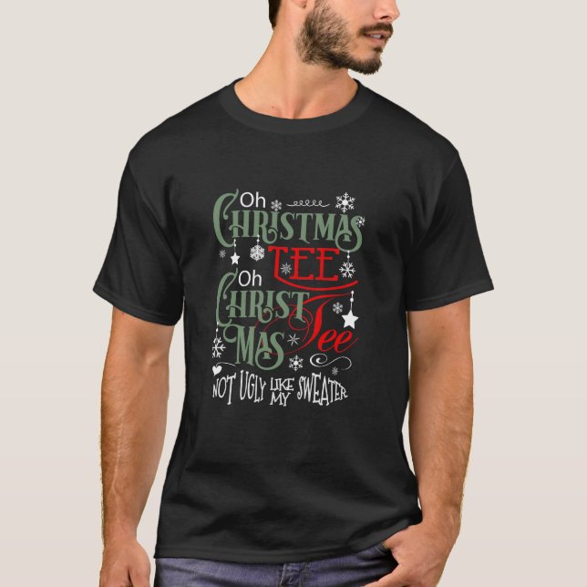 T-shirt Drôle Oh Christmas Tee ID463 (Devant)